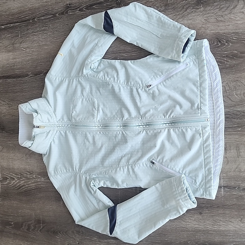 Y2K Nike Sphere Pro Soft Shell Lined Full Zip Jacket Light Green Seafoam